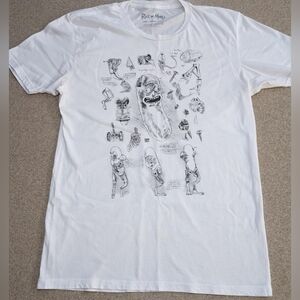 Rick and Morty Da Vinci Pickle Rick T-shirt Hot Topic Exclusive Large